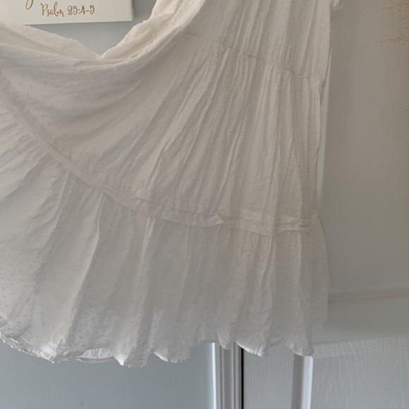 Talulah white eyelet tiered ruffle dress Swiss dots sz S party summer Olivaceous - Picture 9 of 16